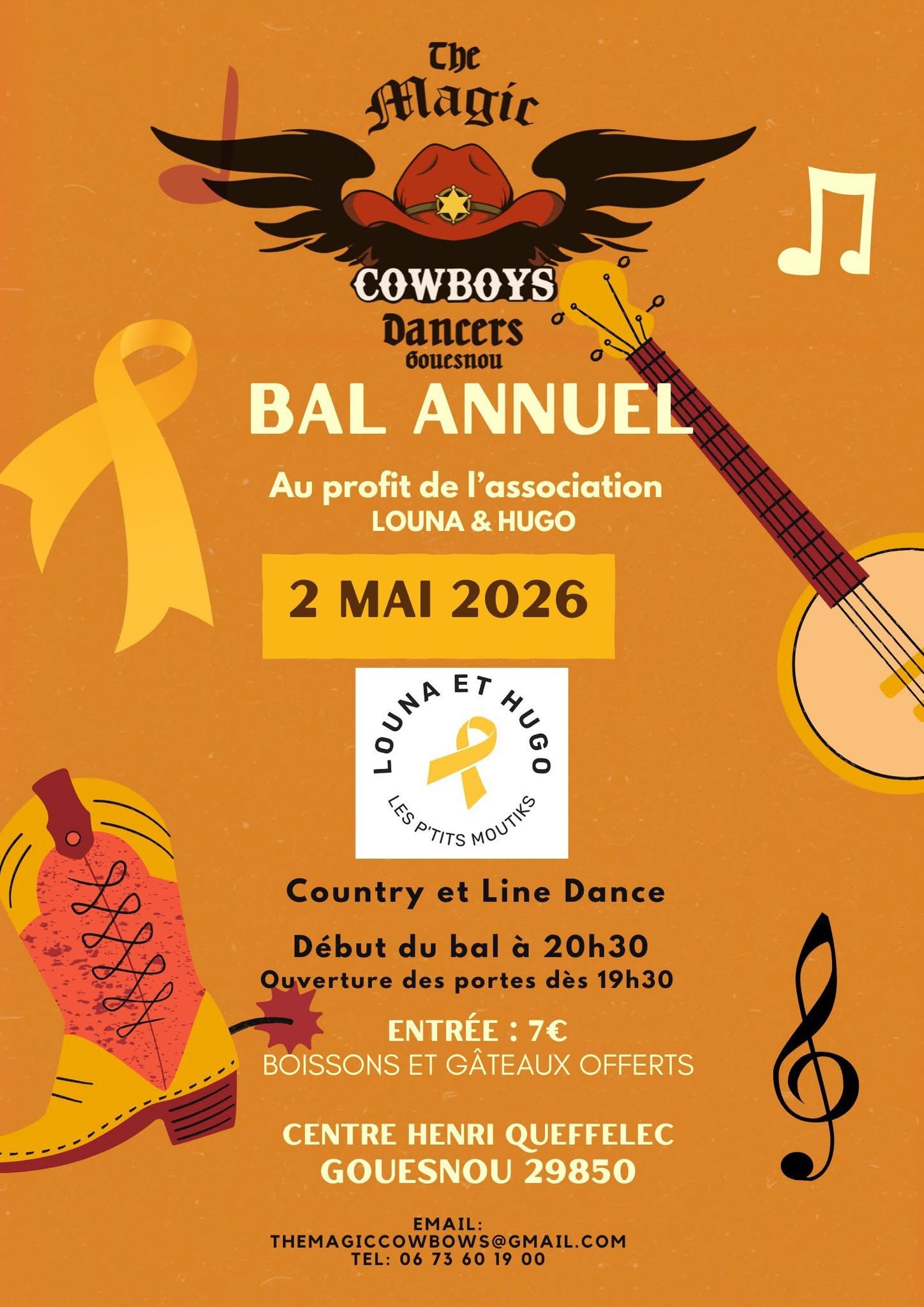Bal Annuel Country & Line Dance en faveur de Louna & Hugo